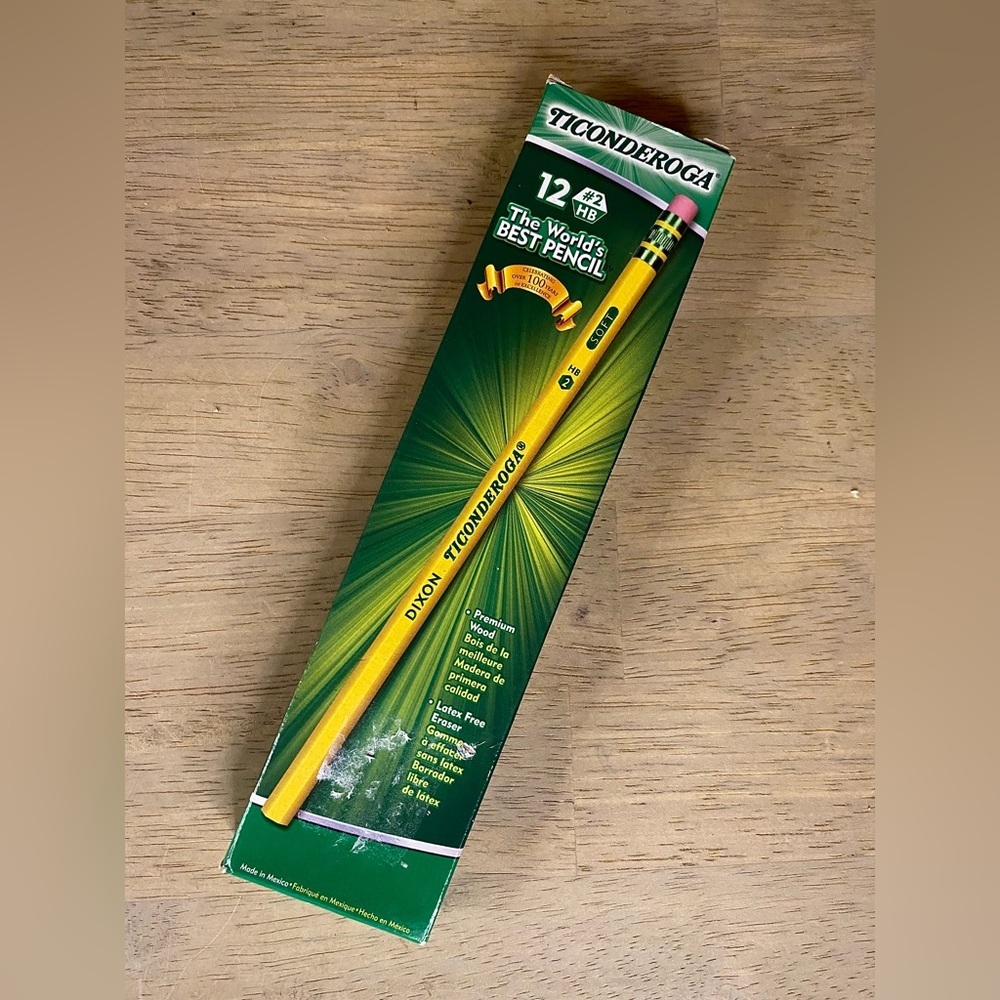 Dixon Ticonderoga Company Ticonderoga Pencil No 2 Soft-12 pencils 5 Boxes